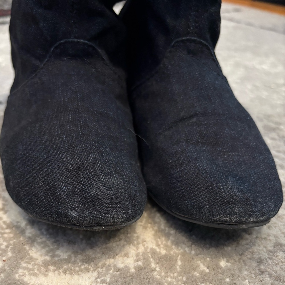 Diesel Denim Ankle Boots with Belt Crystals Strap – Edgy Casual Style size 5.5 - Picture 13 of 16
